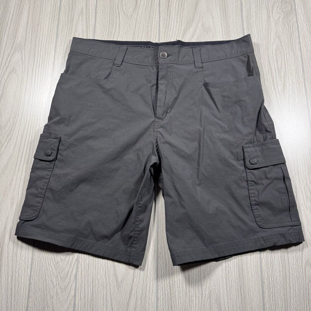 Orvis Voyager Cargo Shorts Men’s 36 (fits 37) Gray Performance Stretch Outdoors
